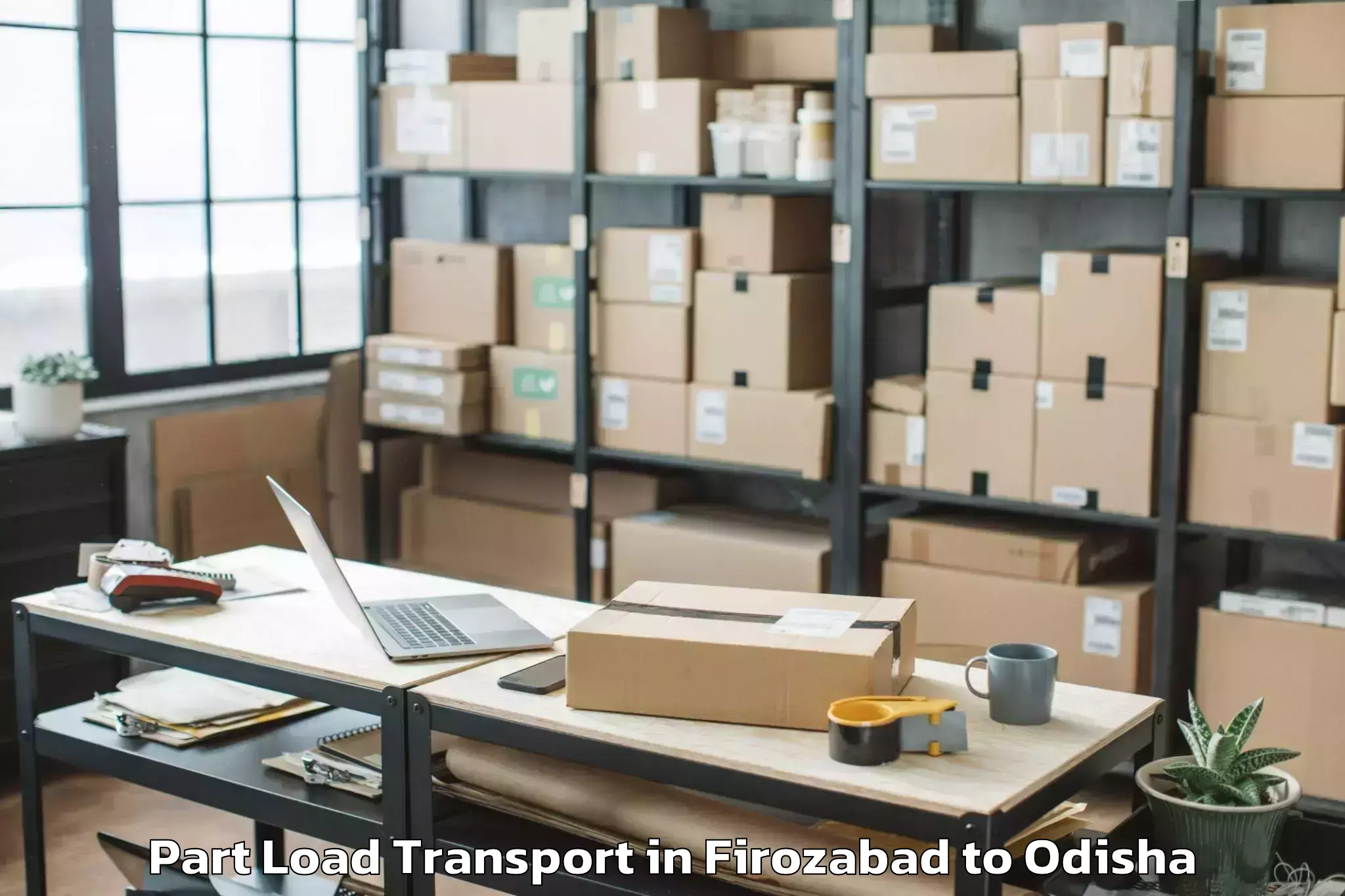 Hassle-Free Firozabad to Jamda Part Load Transport